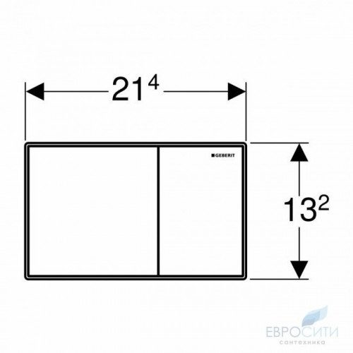 Кнопка для инсталляции Geberit Sigma60 (белое стекло) 115.640.SI.1 1