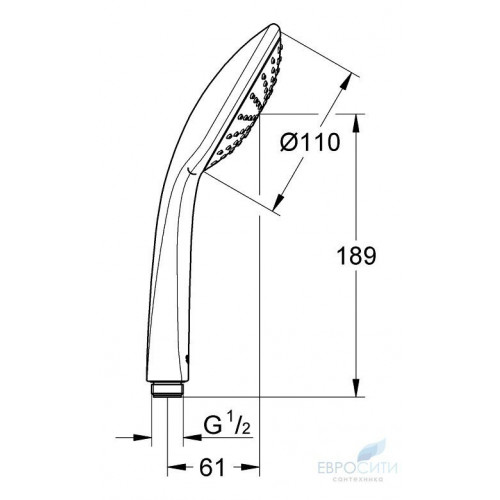 Лейка душевая Grohe Euphoria 110 Duo 27220000