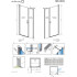 Распашная душевая дверь Radaway Nes DWS 100