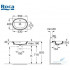 Умывальник врезной Roca Gap Round 55x40