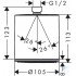 Верхний душ Hansgrohe Pulsify 105 24130000