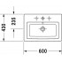 Умывальник врезной Duravit 2nd Floor 60x43 034760