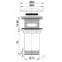 Донный клапан нажимной Omnires A706BL (черный)