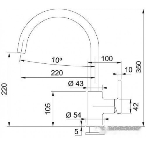 Смеситель Franke Lina XL 115.0626.020 (оникс)