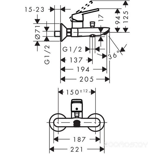 Смеситель Hansgrohe Logis Loop 71244000