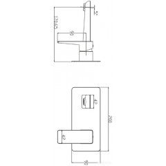 Смеситель Omnires Parma PM7415 CRB