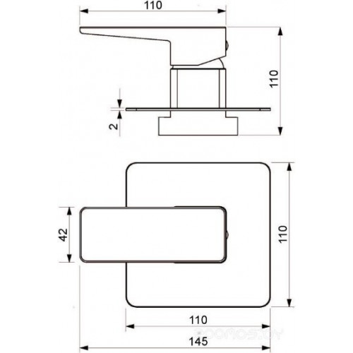 Смеситель Omnires Parma PM7445 BL