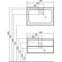 Тумба под умывальник Акватон Римини 100