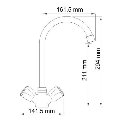 Смеситель для кухни WasserKraft Amper 2907