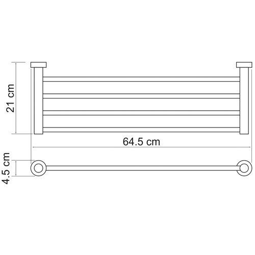 Полка для полотенец WasserKraft Donau K-9411