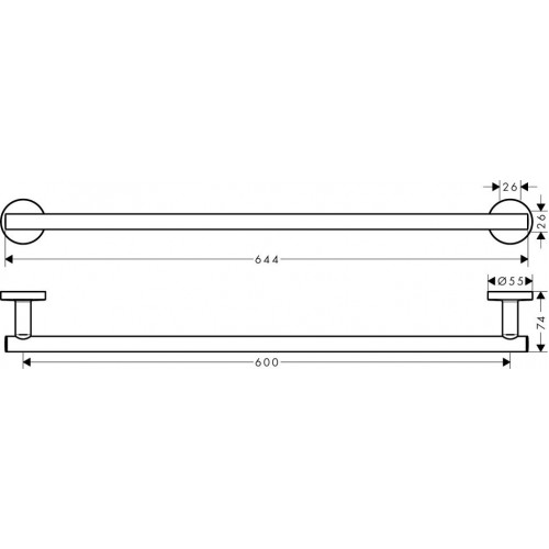 Полотенцедержатель Hansgrohe Logis Universal 41716000
