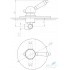 Смеситель для душа Rav Slezak Labe L583L (с механизмом)