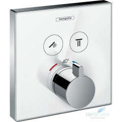 Термостат Hansgrohe ShowerSelect 15738400, встраиваемый, на 2 источника