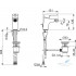 Смеситель для биде Oras Saga Style 3918FH (с донным клапаном)
