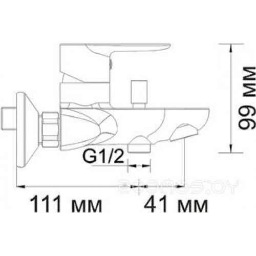 Смеситель Wasserkraft Leine 3501