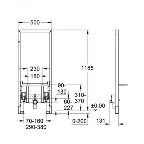 Инсталляция для биде Grohe Rapid SL 38553001