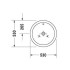 Умывальник Duravit Starck 1 D530, накладной 044753