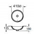 Умывальник врезной Roca Foro D410