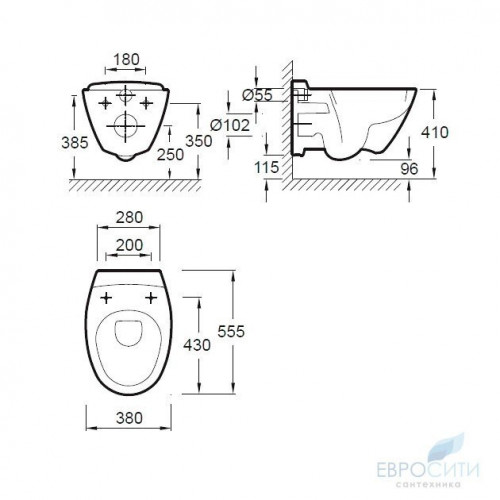 Унитаз подвесной Jacob Delafon Presquile E4440-00