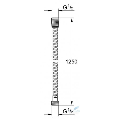 Шланг для душа Grohe Relaxaflex Metal Longlife 125 см 28142000