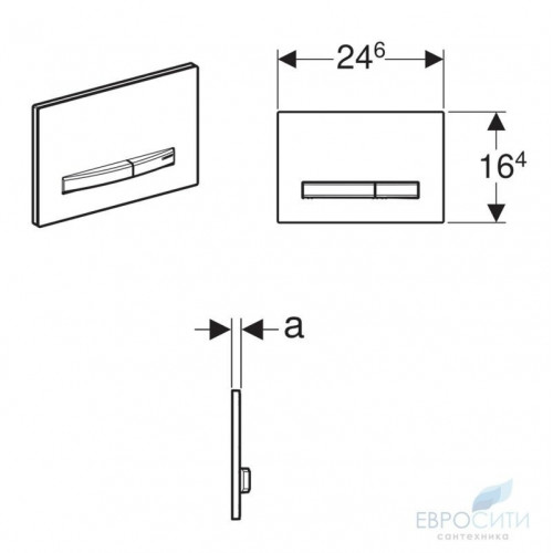 Кнопка для инсталляции Geberit Sigma50 (хром) 115.788.21.2
