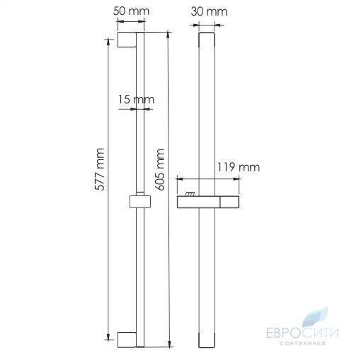 Душевая штанга WasserKraft A123