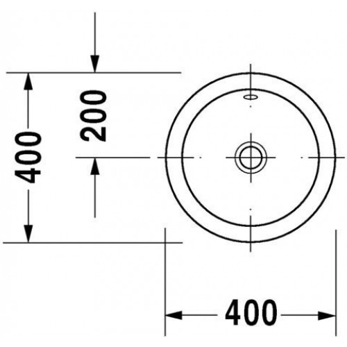 Умывальник врезной Duravit Architec D400 031840