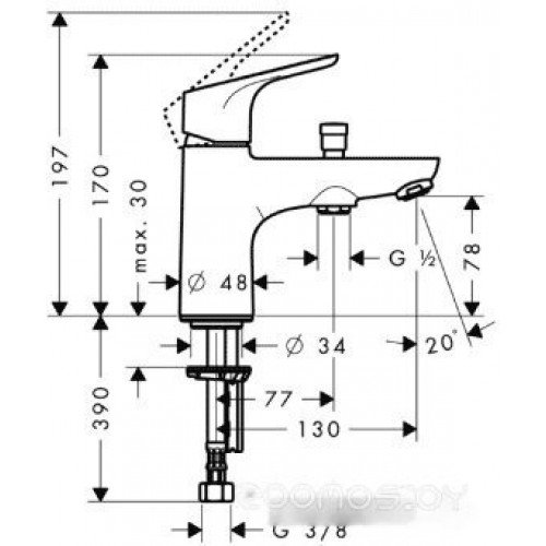 Смеситель Hansgrohe Focus E2 31930000