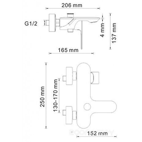 Смеситель Wasserkraft Dinkel 5801