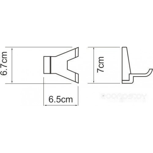 Крючок для ванны Wasserkraft Lopau K-6023D