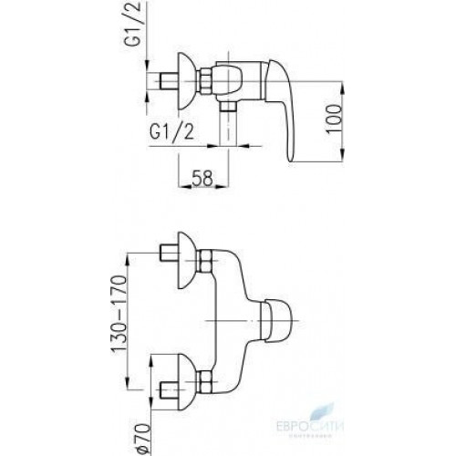 Смеситель для душа Armatura Albit 4606-010