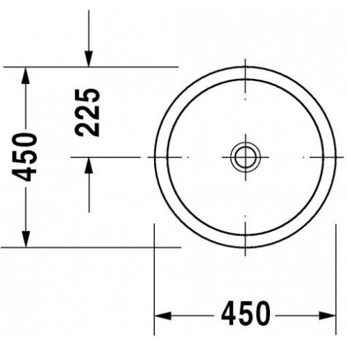 Умывальник врезной Duravit Architec D450 031845