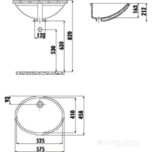 Умывальник Creavit TP 52x40 TP205-00CB00E-0000