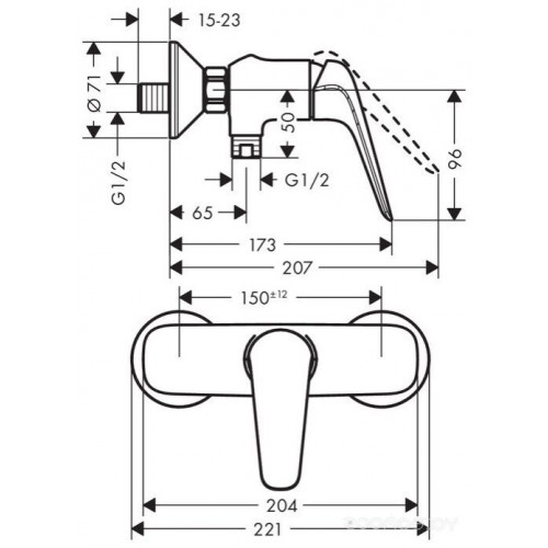 Смеситель Hansgrohe Novus 71060000