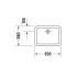 Умывальник Duravit Vero 50x38, накладной 045550