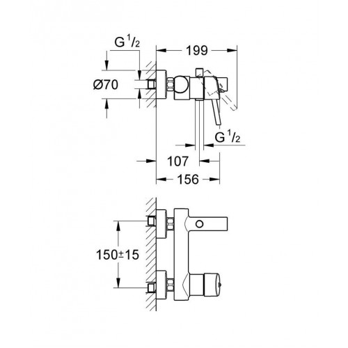 Смеситель для ванны Grohe Concetto 32211001