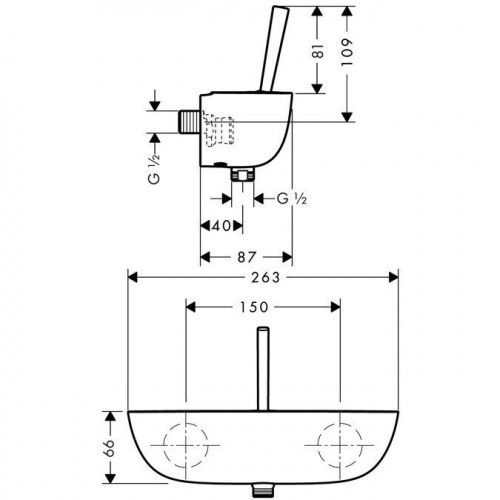 Смеситель для душа Hansgrohe PuraVida 15672000