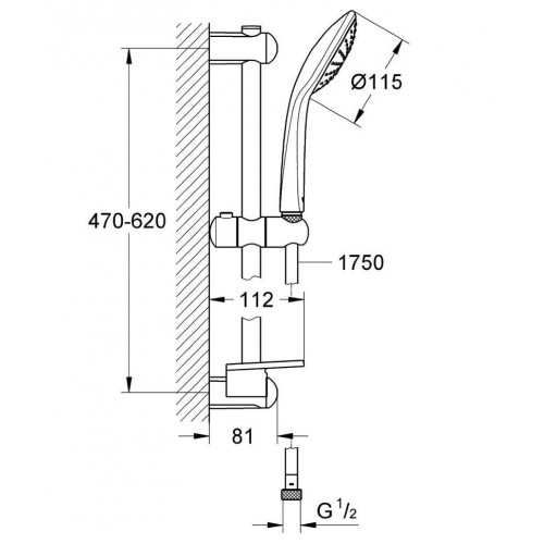 Душевая стойка Grohe Euphoria 110 Mono 27266001