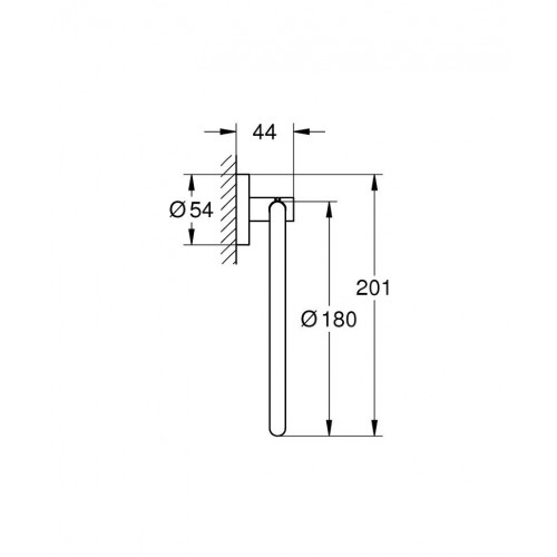 Держатель полотенец кольцо Grohe Essentials 40365001