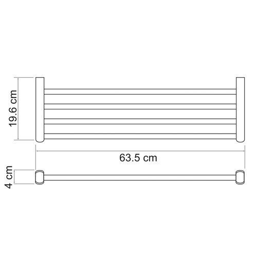 Полка для полотенец WasserKraft Berkel K-6811