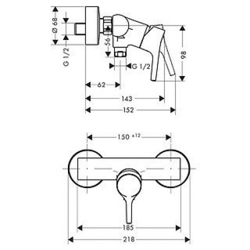 Смеситель для душа Hansgrohe Talis S 72600000