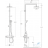 Душевая стойка Roca Victoria-T 75A2718C00