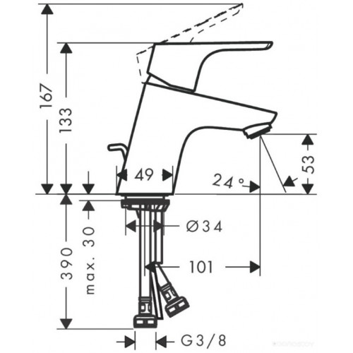 Смеситель Hansgrohe Focus E2 31730000