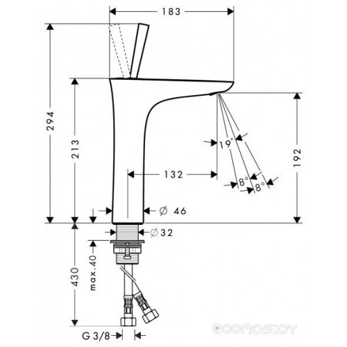 Смеситель Hansgrohe PuraVida 15081400