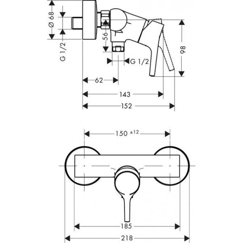 Смеситель для душа Hansgrohe Talis S 72600000