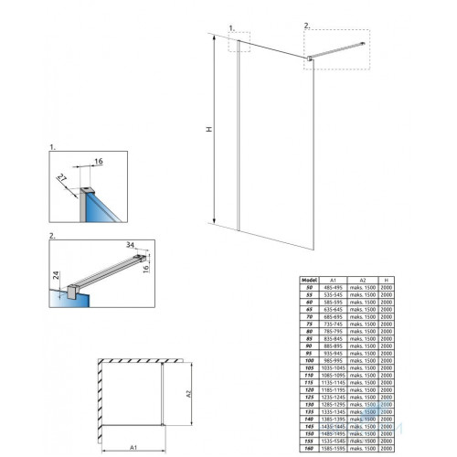 Душевой уголок Radaway Modo X II 110