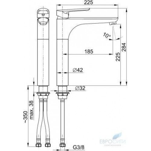 Смеситель для умывальника Armatura Tanzanit 5022-712-00