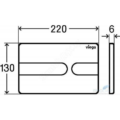 Кнопка для инсталляции Viega Prevista Visign for Style 23 (белый) 773151