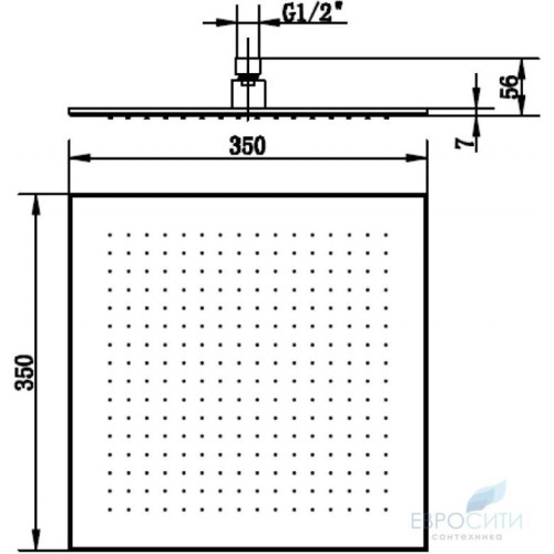 Верхний душ Villeroy&Boch 350x350