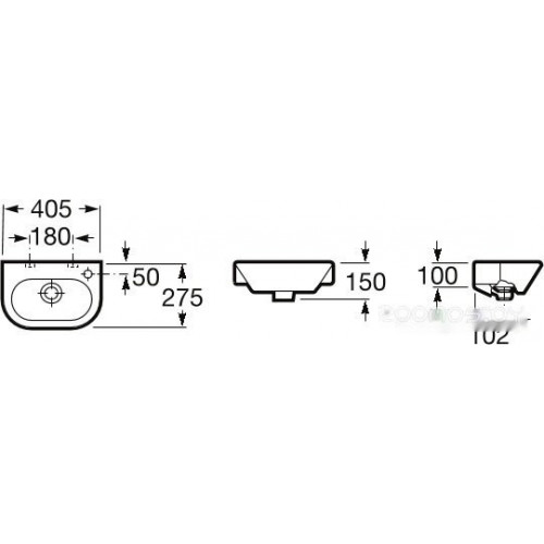 Умывальник Roca Nexo A327645000